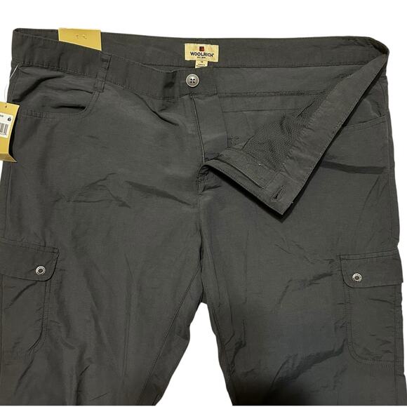 Woolrich Women Capri Cargo Pants 12 Smokey Gray Outdoor Hiking Lightweight NEW - Picture 5 of 10
